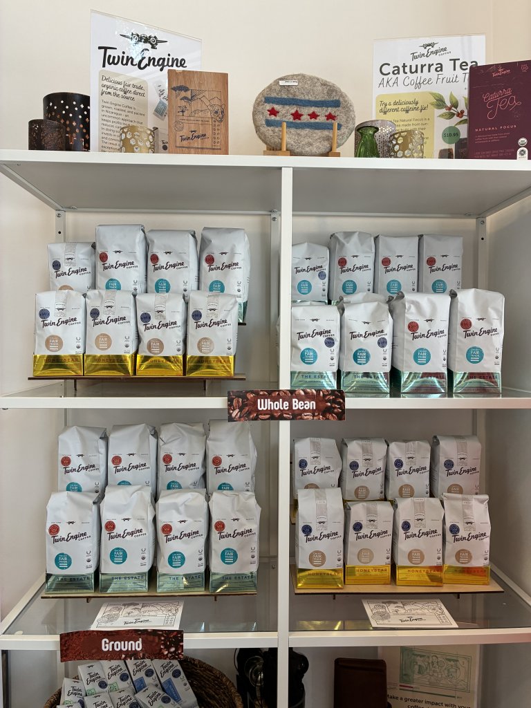 Bags of coffee